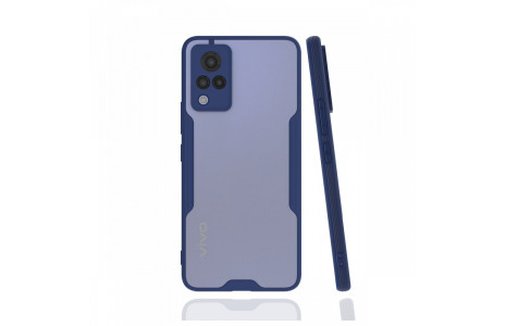 Newface Vivo V21 Kılıf Platin Silikon - Lacivert