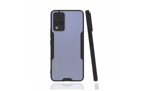 Newface Vivo V21 Kılıf Platin Silikon - Siyah