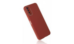 Newface Vivo Y20 Kılıf Glass Kapak - Bordo
