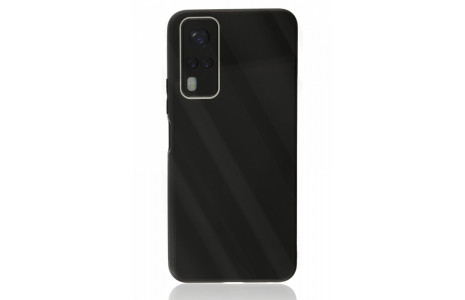 Newface Vivo Y51A Kılıf Glass Kapak - Siyah
