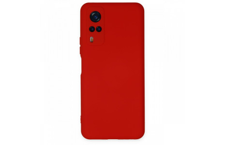Newface Vivo Y51A Kılıf Nano içi Kadife Silikon - Kırmızı