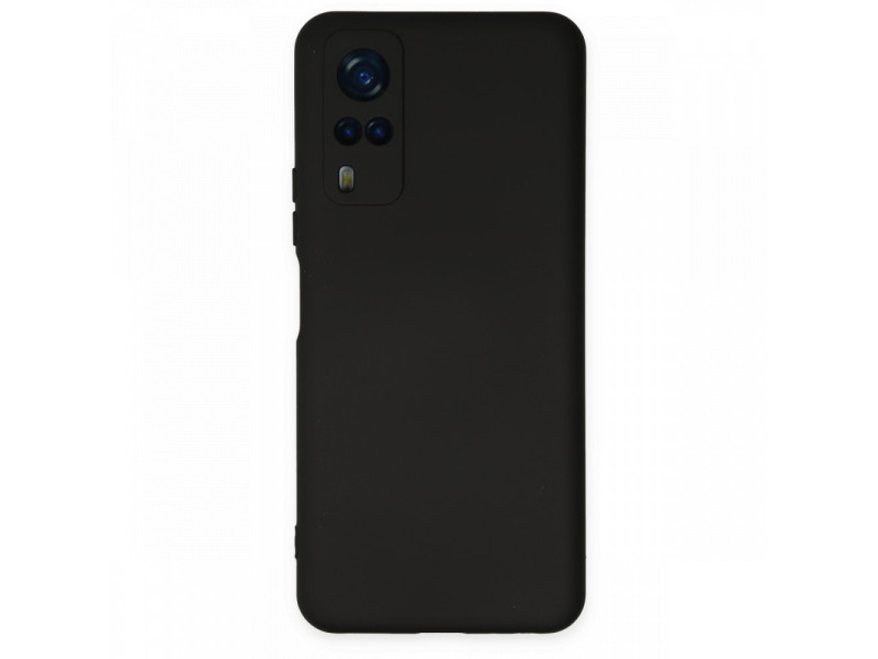 Newface Vivo Y51A Kılıf Nano içi Kadife Silikon - Siyah