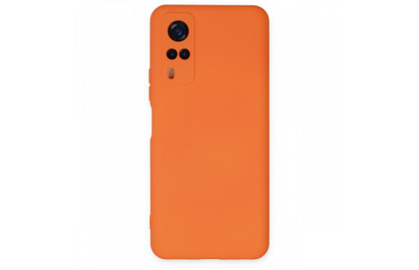 Newface Vivo Y51A Kılıf Nano içi Kadife Silikon - Turuncu