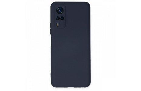 Newface Vivo Y53S Kılıf Nano içi Kadife Silikon - Lacivert