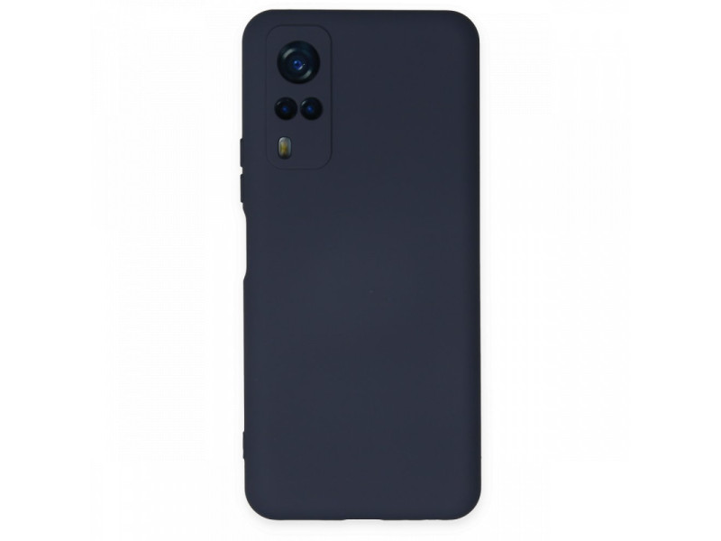 Newface Vivo Y53S Kılıf Nano içi Kadife Silikon - Lacivert