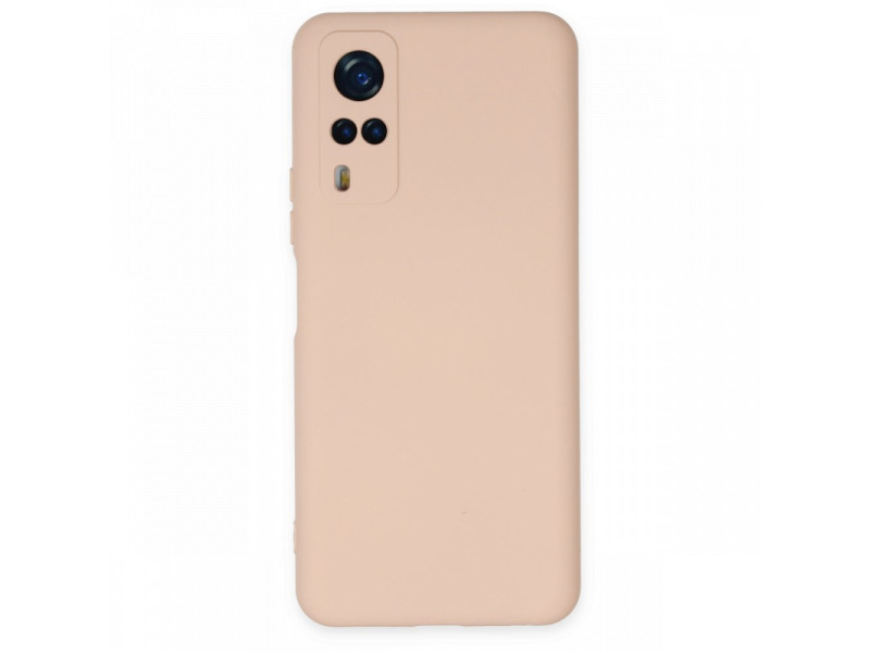 Newface Vivo Y53S Kılıf Nano içi Kadife Silikon - Pudra