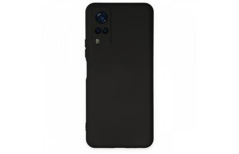 Newface Vivo Y53S Kılıf Nano içi Kadife Silikon - Siyah