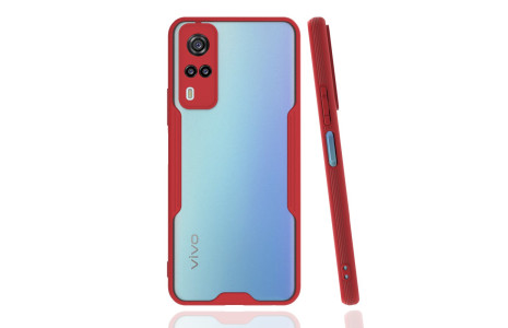 Newface Vivo Y53S Kılıf Platin Silikon - Kırmızı