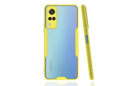 Newface Vivo Y53S Kılıf Platin Silikon - Sarı