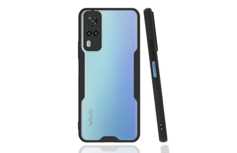 Newface Vivo Y53S Kılıf Platin Silikon - Siyah