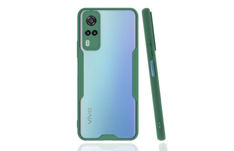 Newface Vivo Y53S Kılıf Platin Silikon - Yeşil