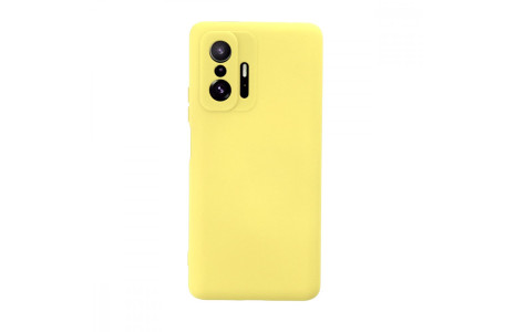 Newface Xiaomi Mi 11T Kılıf Nano içi Kadife Silikon - Sarı