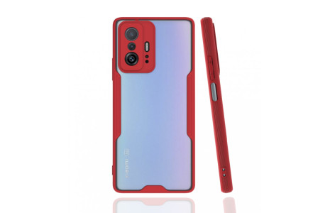 Newface Xiaomi Mi 11T Kılıf Platin Silikon - Kırmızı