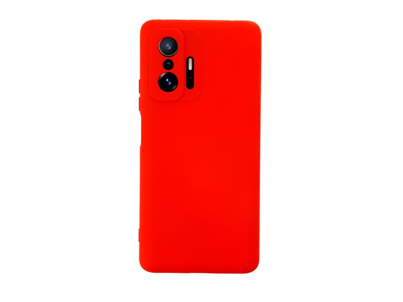 Newface Xiaomi Mi 11T Pro Kılıf Nano içi Kadife Silikon - Kırmızı