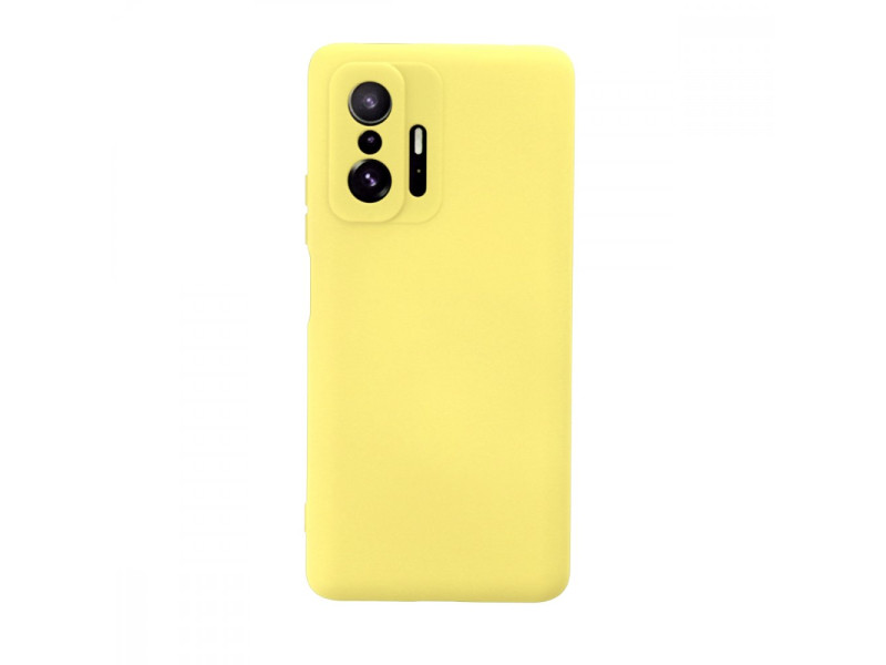 Newface Xiaomi Mi 11T Pro Kılıf Nano içi Kadife Silikon - Sarı