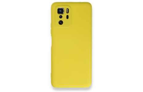 Newface Xiaomi Poco X3 GT Kılıf Nano içi Kadife Silikon - Sarı