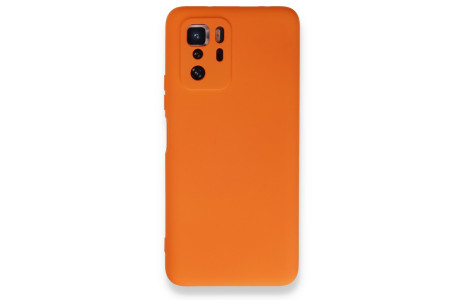 Newface Xiaomi Poco X3 GT Kılıf Nano içi Kadife Silikon - Turuncu