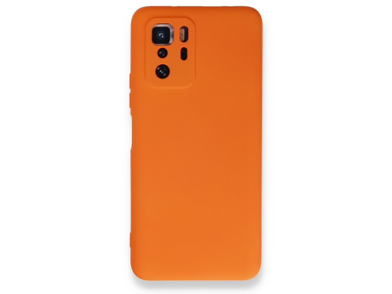 Newface Xiaomi Poco X3 GT Kılıf Nano içi Kadife Silikon - Turuncu