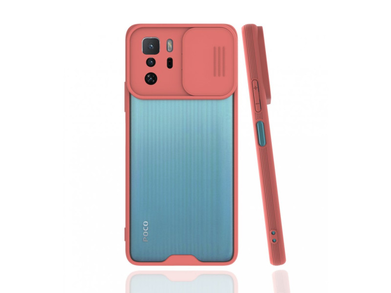 Newface Xiaomi Poco X3 GT Kılıf Platin Kamera Koruma Silikon - Pembe