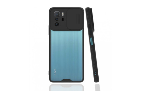 Newface Xiaomi Poco X3 GT Kılıf Platin Kamera Koruma Silikon - Siyah