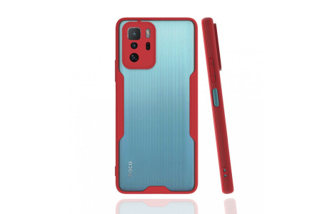 Newface Xiaomi Poco X3 GT Kılıf Platin Silikon - Kırmızı