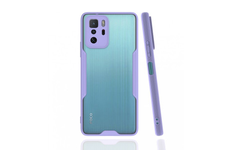 Newface Xiaomi Poco X3 GT Kılıf Platin Silikon - Lila