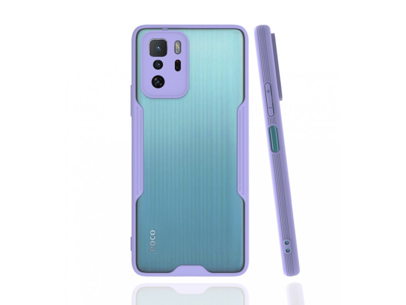 Newface Xiaomi Poco X3 GT Kılıf Platin Silikon - Lila
