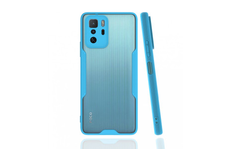 Newface Xiaomi Poco X3 GT Kılıf Platin Silikon - Mavi