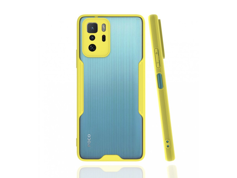 Newface Xiaomi Poco X3 GT Kılıf Platin Silikon - Sarı