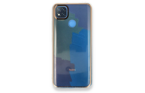Newface Xiaomi Redmi 9C Kılıf Çiçekli Silikon - Kırmızı