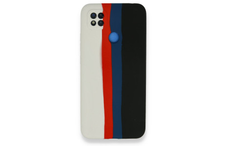 Newface Xiaomi Redmi 9C Kılıf Ebruli Lansman Silikon - Beyaz-Siyah