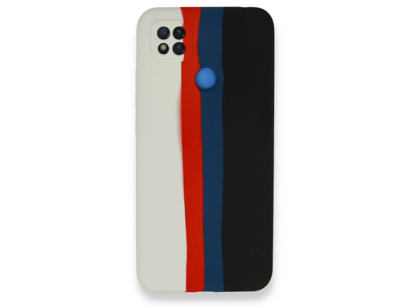 Newface Xiaomi Redmi 9C Kılıf Ebruli Lansman Silikon - Beyaz-Siyah