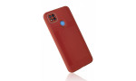 Newface Xiaomi Redmi 9C Kılıf Glass Kapak - Bordo