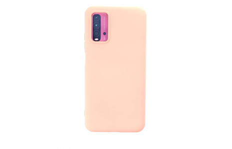 Newface Xiaomi Redmi 9T Kılıf Nano içi Kadife Silikon - Pudra