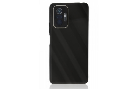 Newface Xiaomi Redmi Note 10 Pro Kılıf Glass Kapak - Siyah
