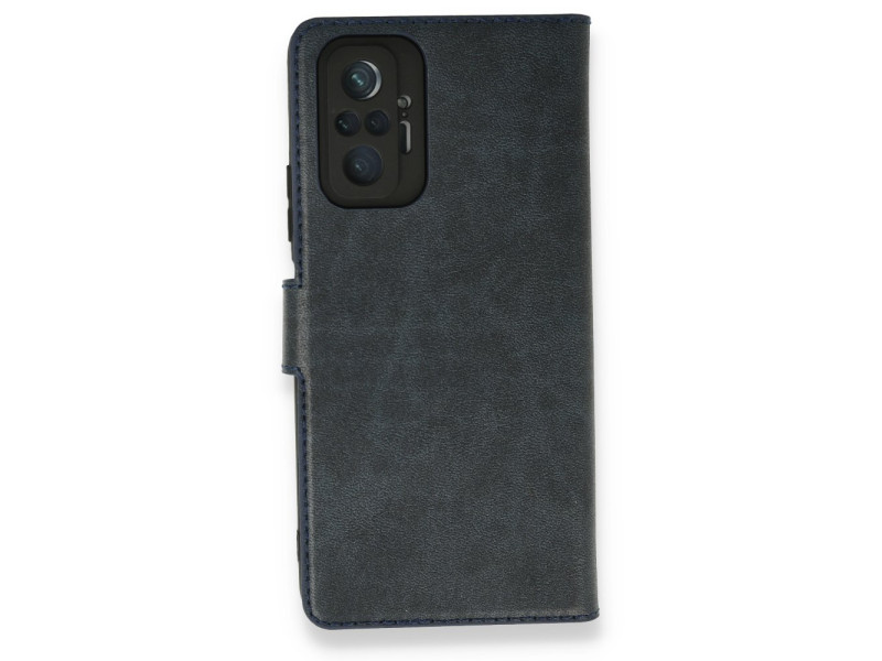 Newface Xiaomi Redmi Note 10 Pro Kılıf Trend S Plus Kapaklı Kılıf - Lacivert