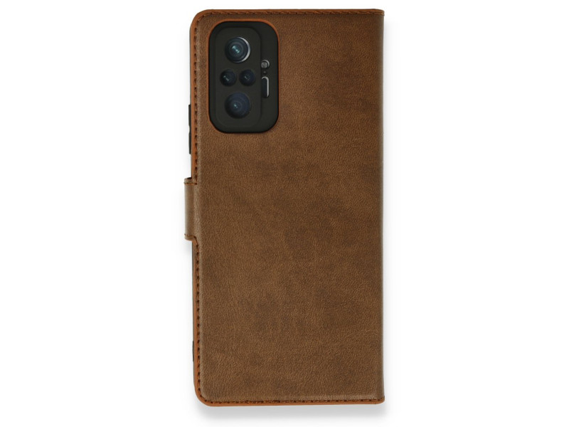 Newface Xiaomi Redmi Note 10 Pro Kılıf Trend S Plus Kapaklı Kılıf - Taba