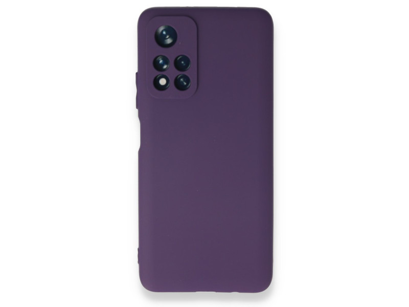 Newface Xiaomi Redmi Note 11T Kılıf First Silikon - Mor