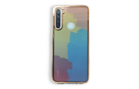 Newface Xiaomi Redmi Note 8 Kılıf Çiçekli Silikon - Kırmızı