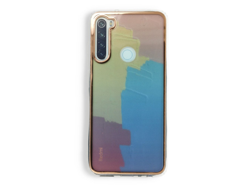 Newface Xiaomi Redmi Note 8 Kılıf Çiçekli Silikon - Kırmızı