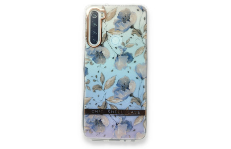 Newface Xiaomi Redmi Note 8 Kılıf Çiçekli Silikon - Lila