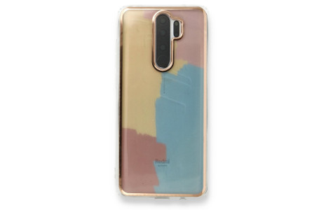 Newface Xiaomi Redmi Note 8 Pro Kılıf Çiçekli Silikon - Kırmızı
