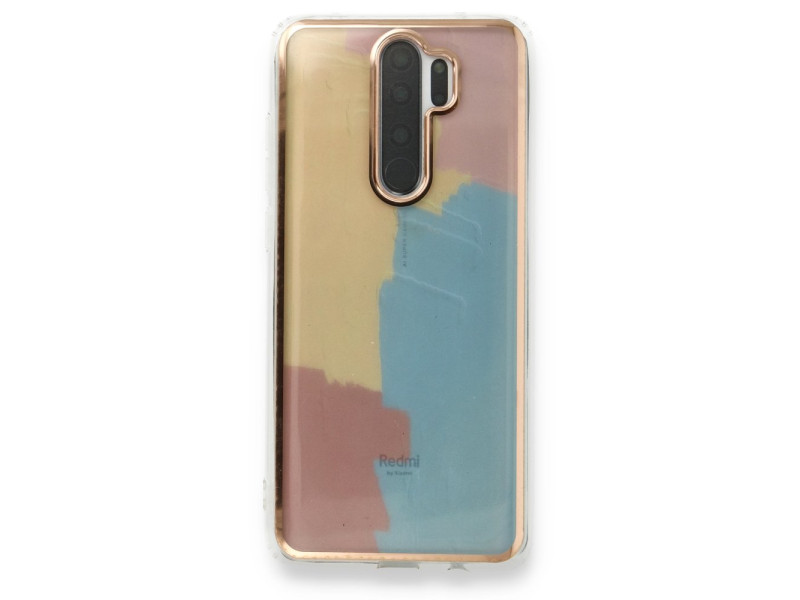 Newface Xiaomi Redmi Note 8 Pro Kılıf Çiçekli Silikon - Kırmızı