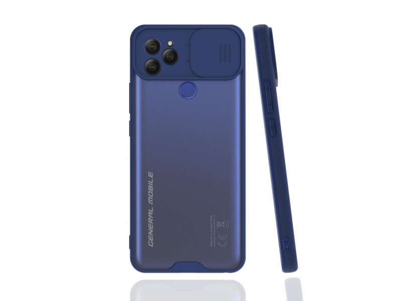 Newface General Mobile GM 22 Kılıf Platin Kamera Koruma Silikon - Lacivert