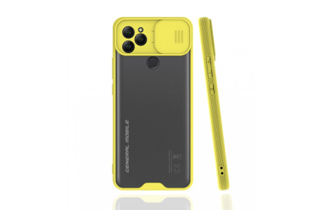 Newface General Mobile GM 22 Kılıf Platin Kamera Koruma Silikon - Sarı