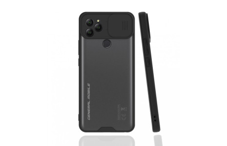Newface General Mobile GM 22 Kılıf Platin Kamera Koruma Silikon - Siyah