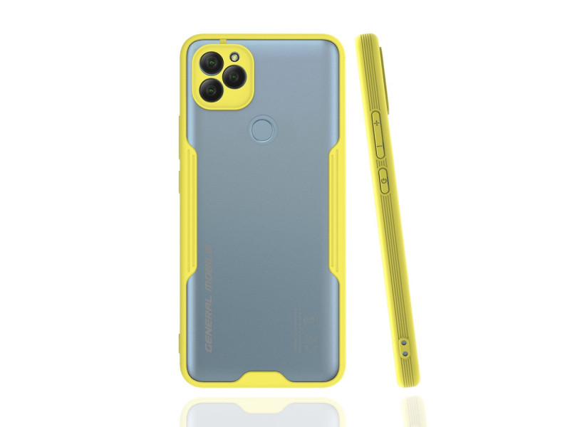 Newface General Mobile GM 22 Kılıf Platin Silikon - Sarı
