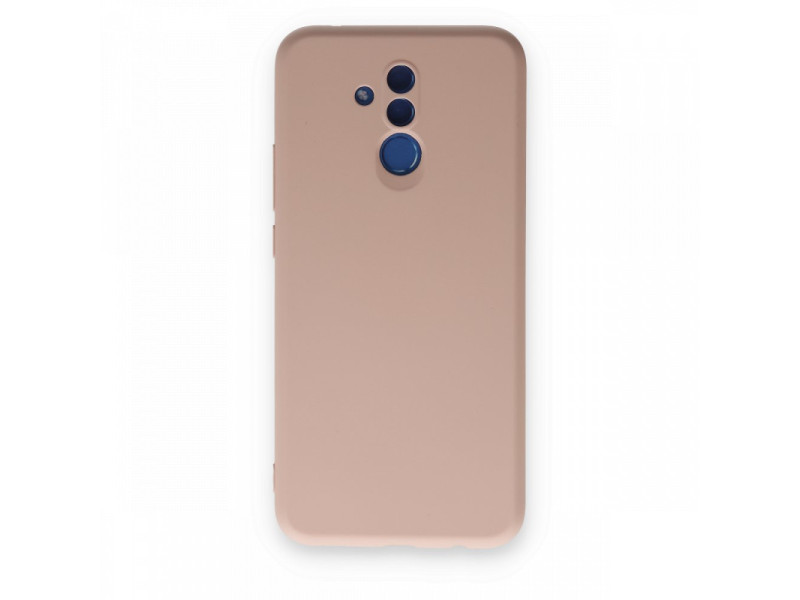 Newface Huawei Mate 20 Lite Kılıf Nano içi Kadife Silikon - Pudra