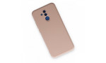Newface Huawei Mate 20 Lite Kılıf Nano içi Kadife Silikon - Pudra