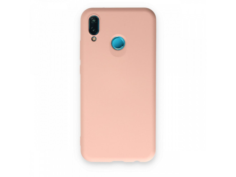 Newface Huawei P20 Lite Kılıf Nano içi Kadife Silikon - Pudra